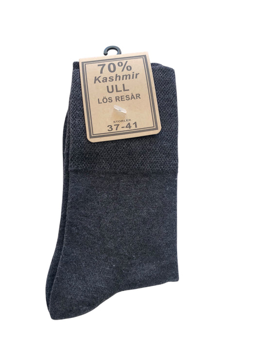 Kashmirullsocka Mörkgrå