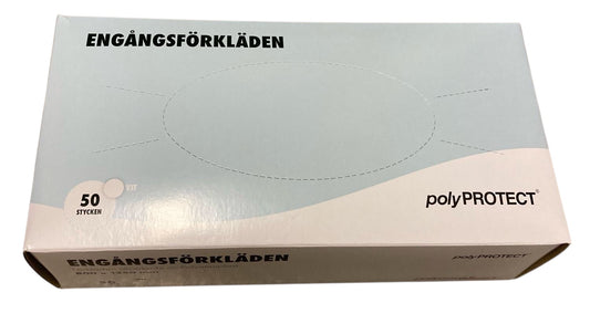 Engångsförkläden plast 10 stycken